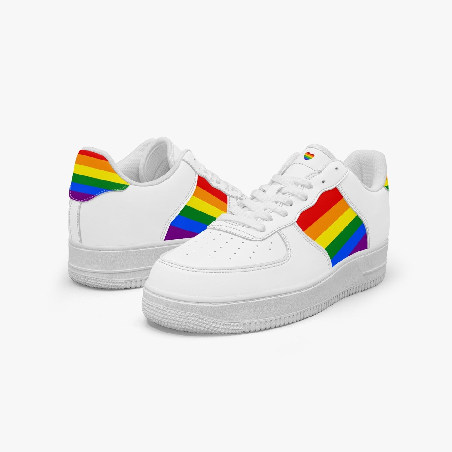 Rainbow Pride R-Force 1 Low Tops (White) - Men's & Women's