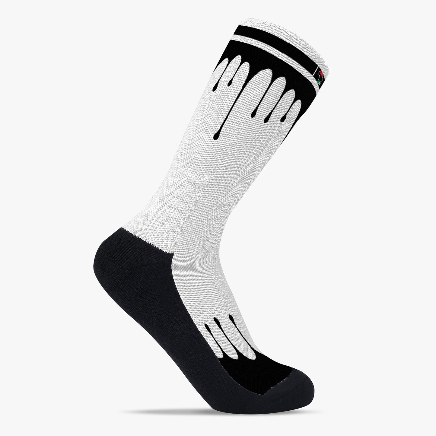 Africa Drip Sport Socks (Black Drip)