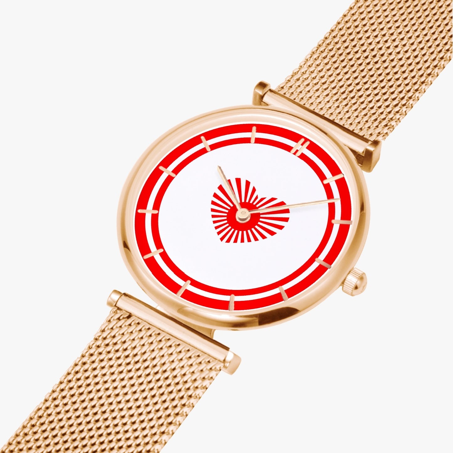 Japan Love Ultra Thin Women's Quartz Watch - Gold / Rose Gold / Silver