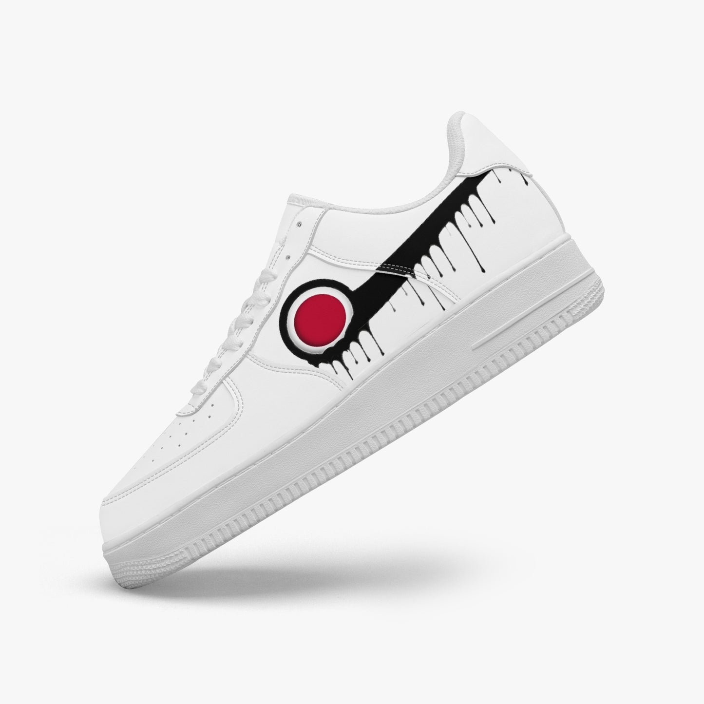 Japan Black Drip R-Force 1 Low Tops (White) - Men's & Women's