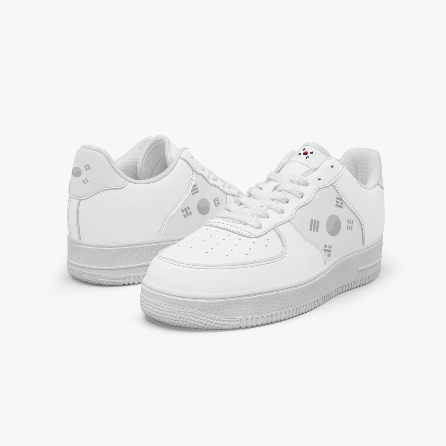 South Korea Classic R-Force 1 Low Tops (White) - Men's & Women's