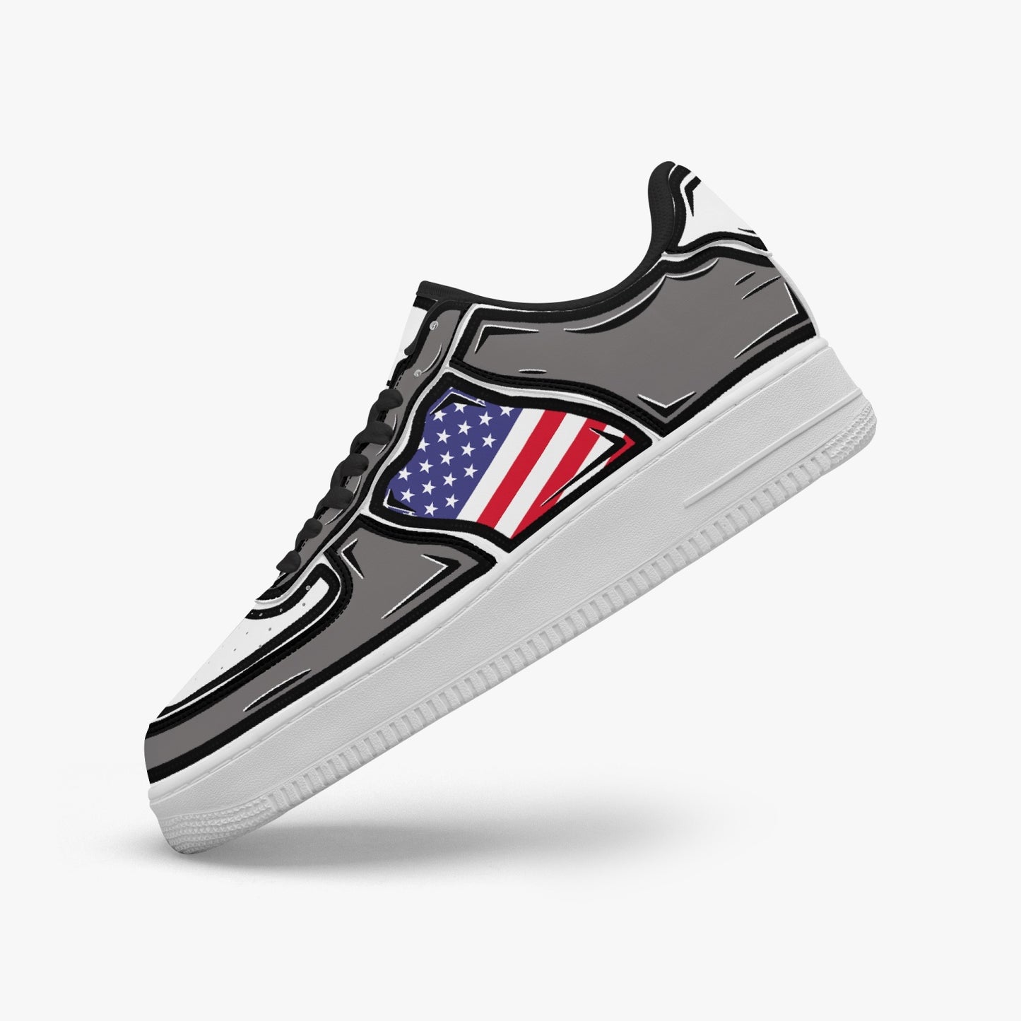 USA Cartoon Force 1 Low Tops (Gray) - Men's & Women's