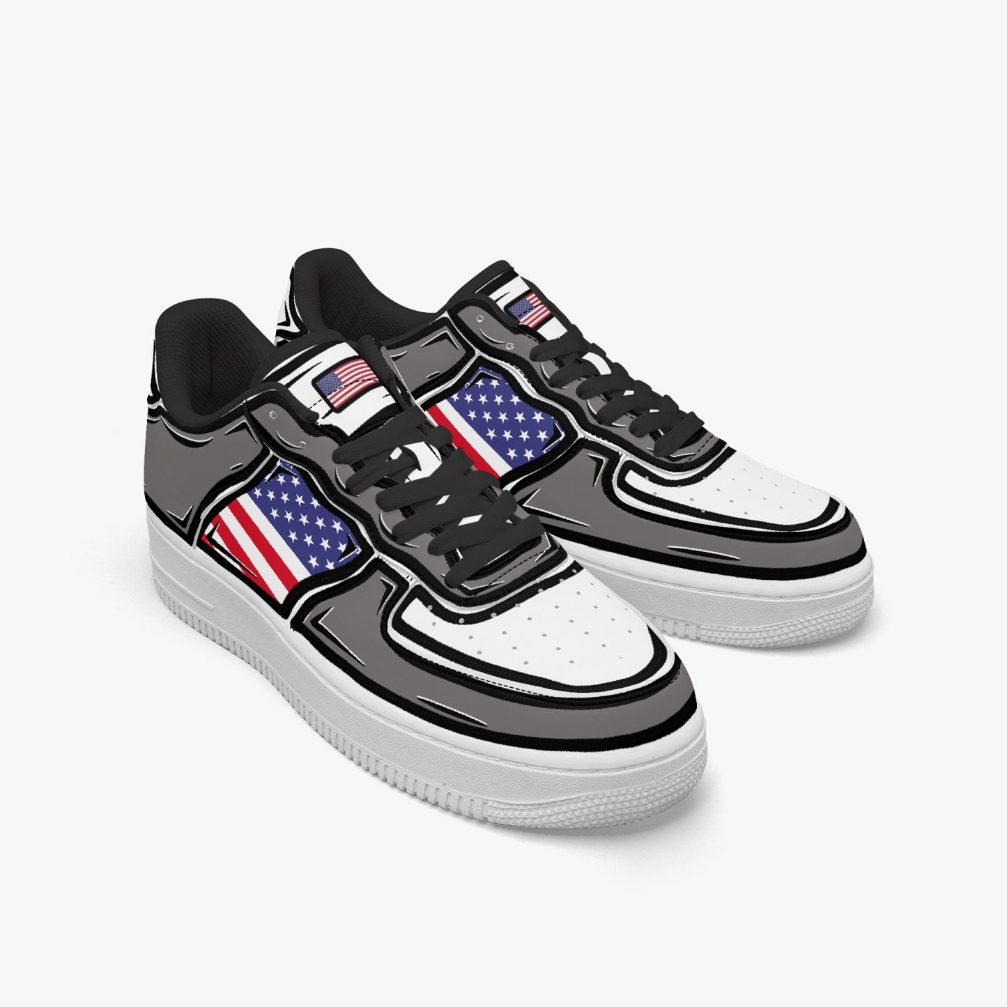 USA Cartoon Force 1 Low Tops (Gray) - Men's & Women's