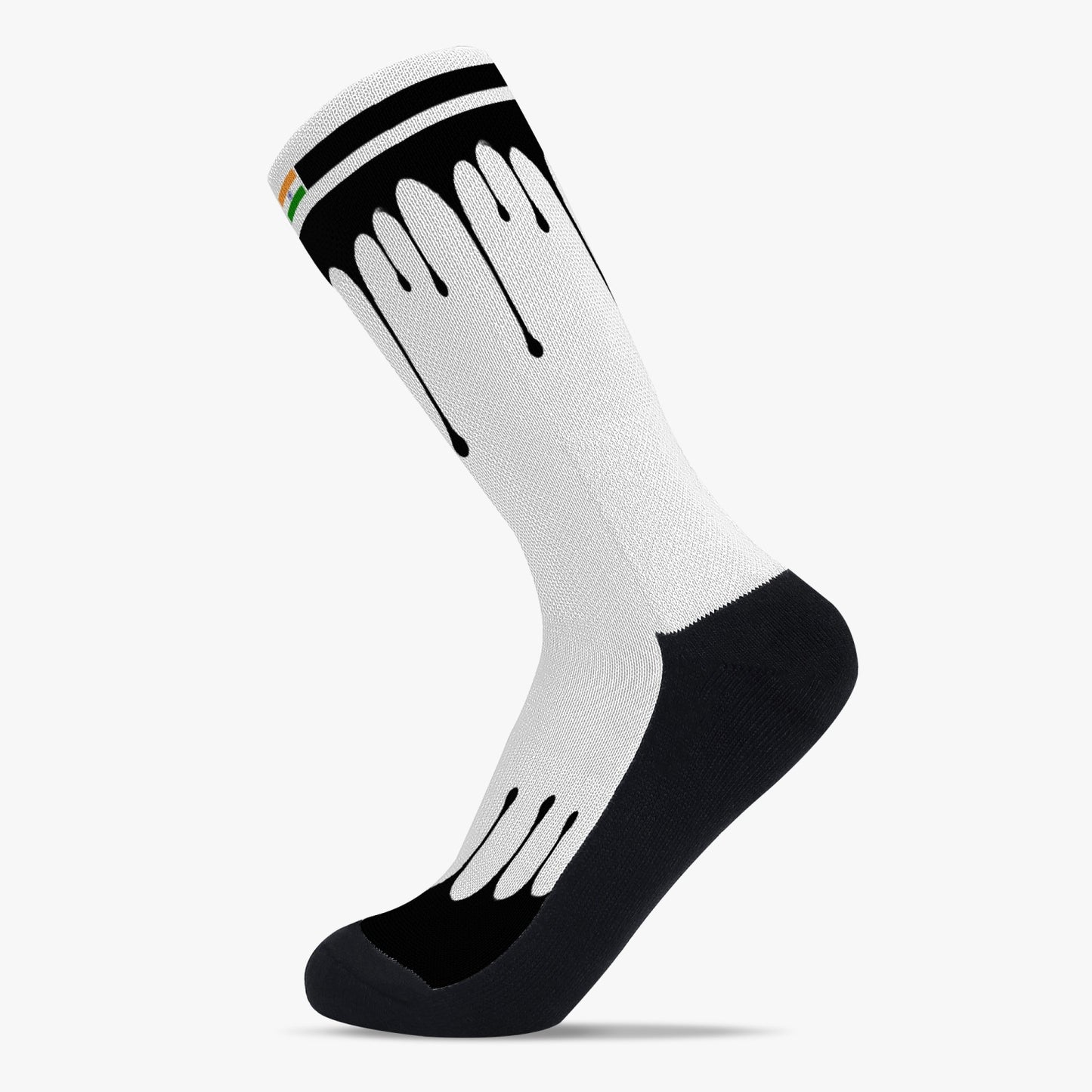 India Drip Sport Socks (Black Drip)