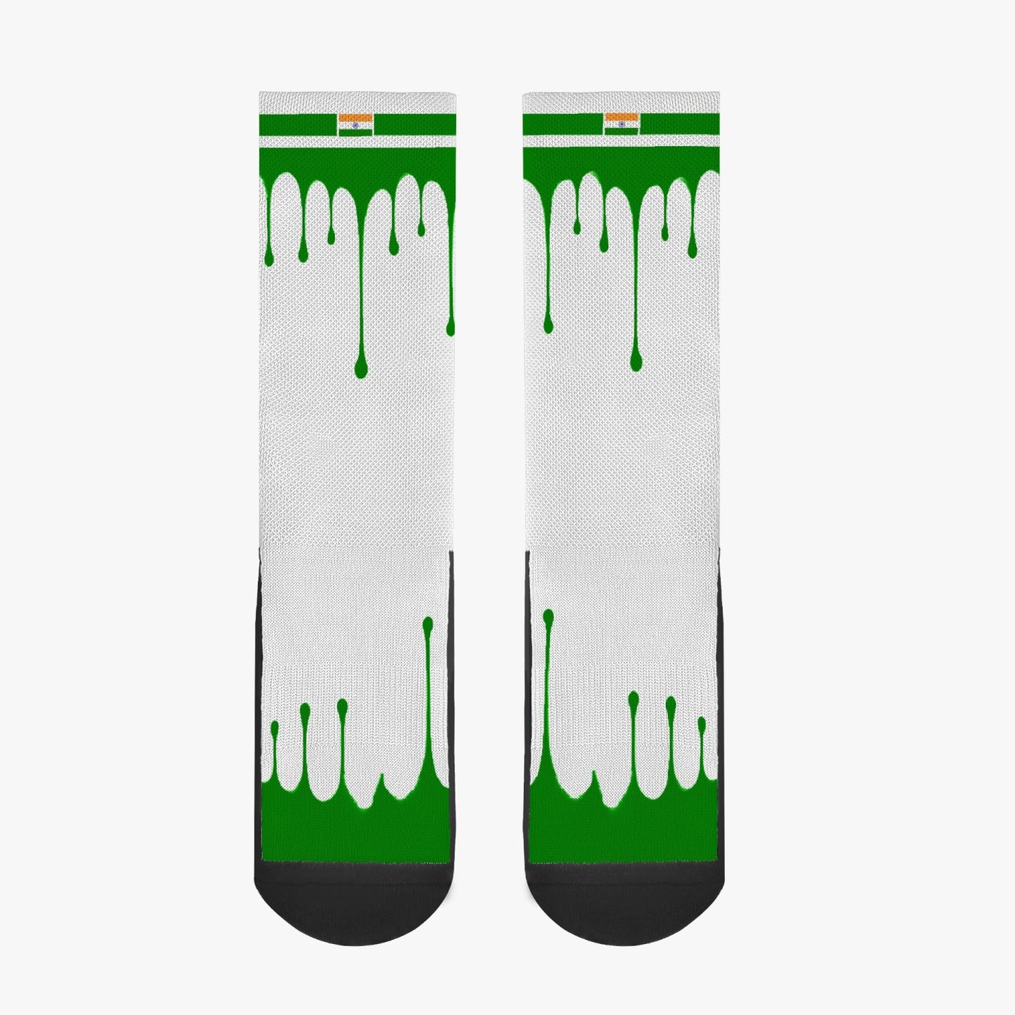 India Drip Sport Socks (Green Drip)