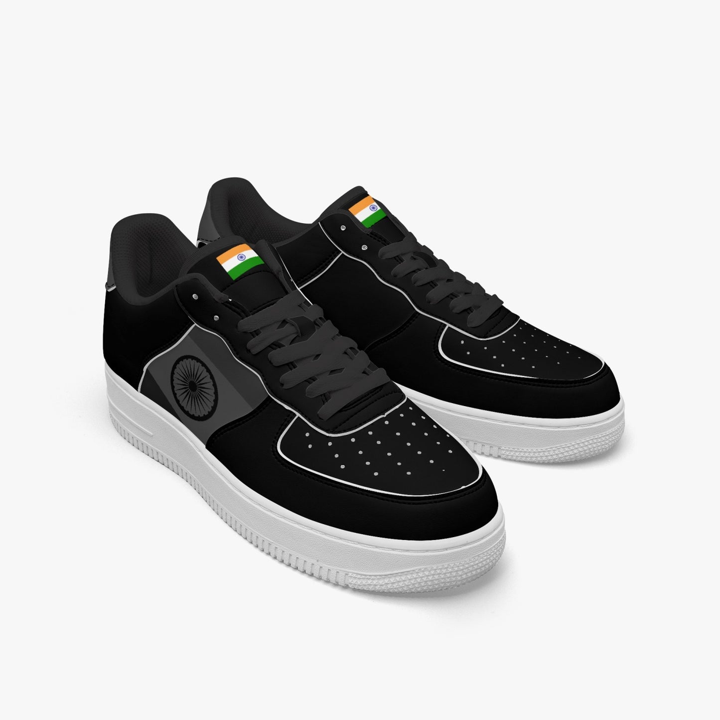 India Classic R-Force 1 Low Tops (Black) - Men's & Women's