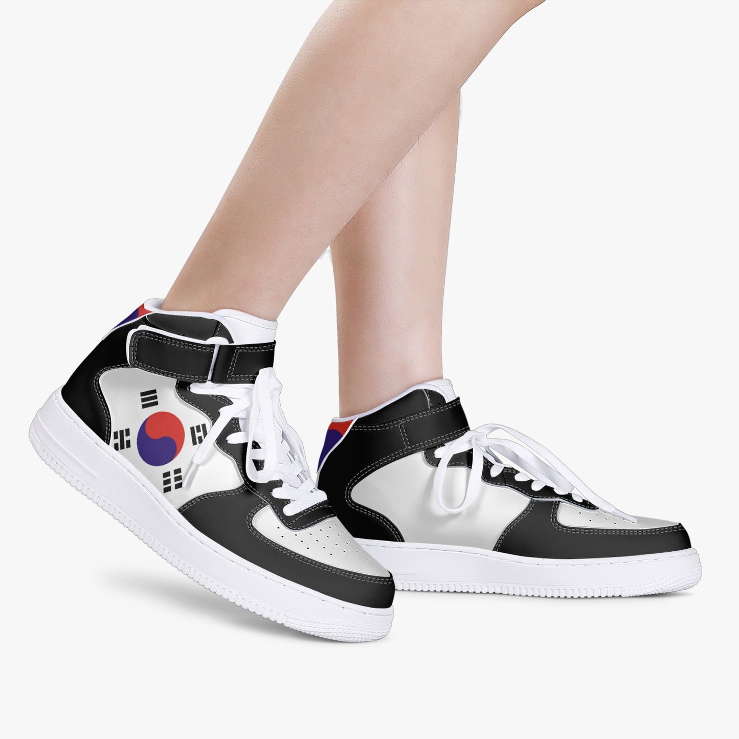 South Korea Flag R-Force 1 Mid Tops - Men's & Women's