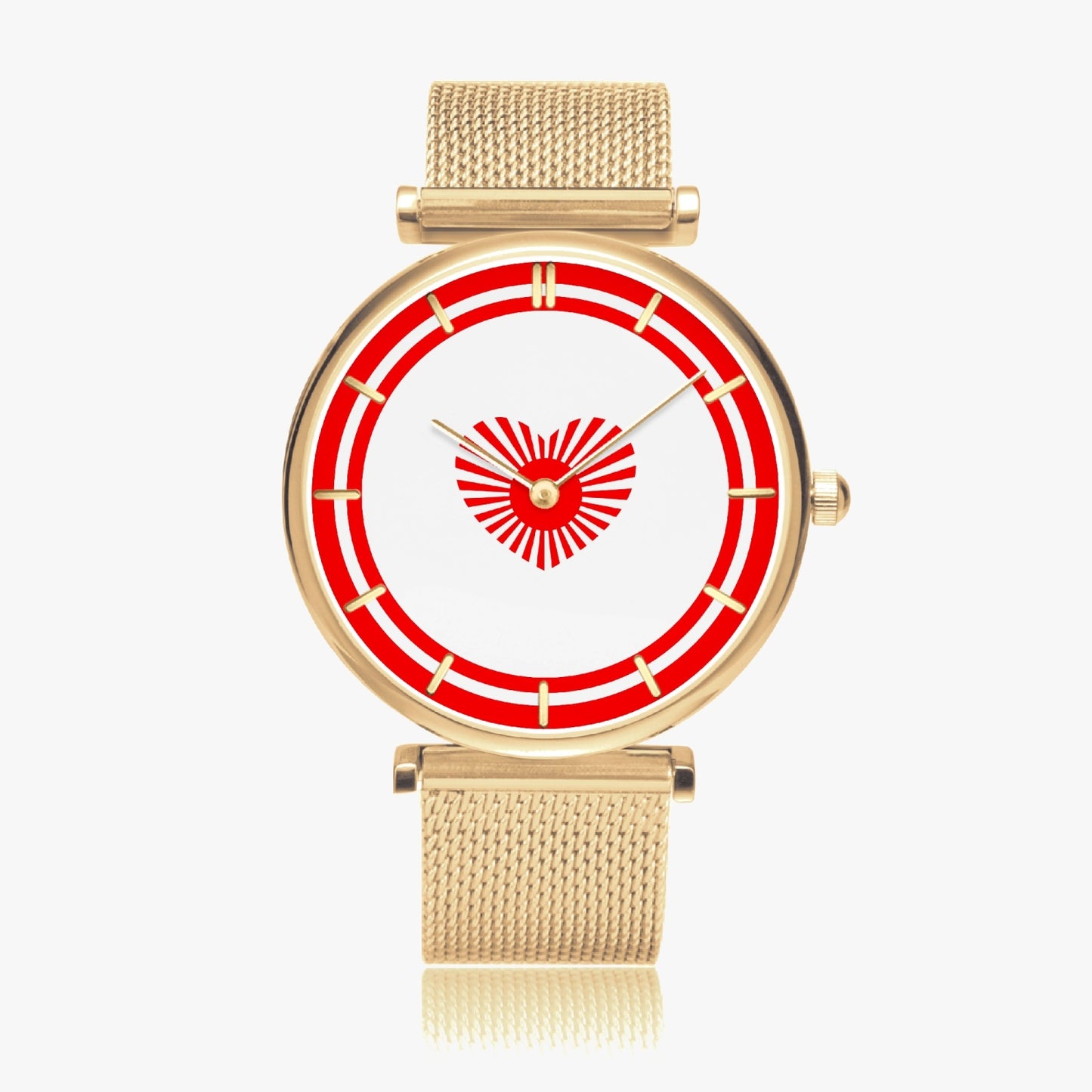 Japan Love Ultra Thin Women's Quartz Watch - Gold / Rose Gold / Silver