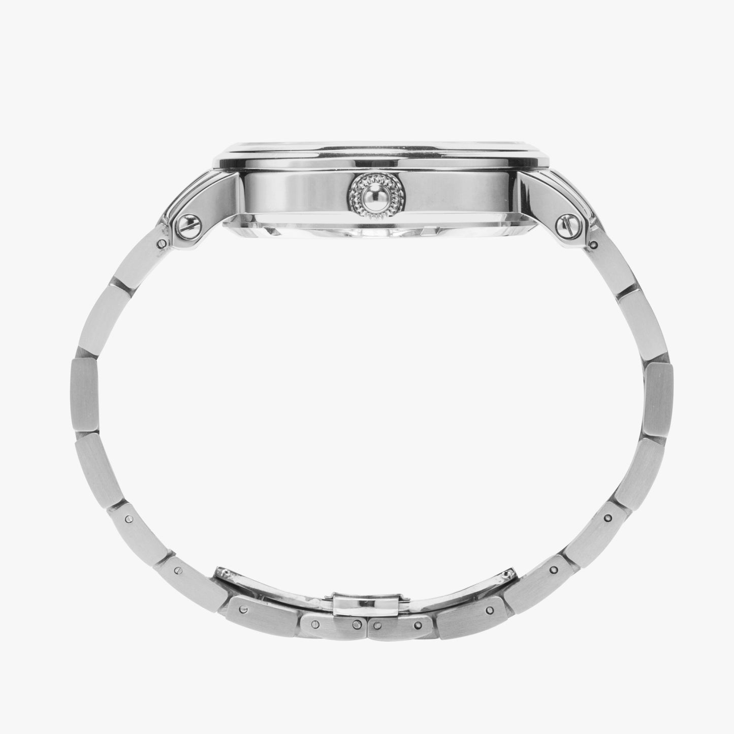 Rainbow Pride Stainless Steel Luxury Men's Watch - Silver / Rose Gold / Black