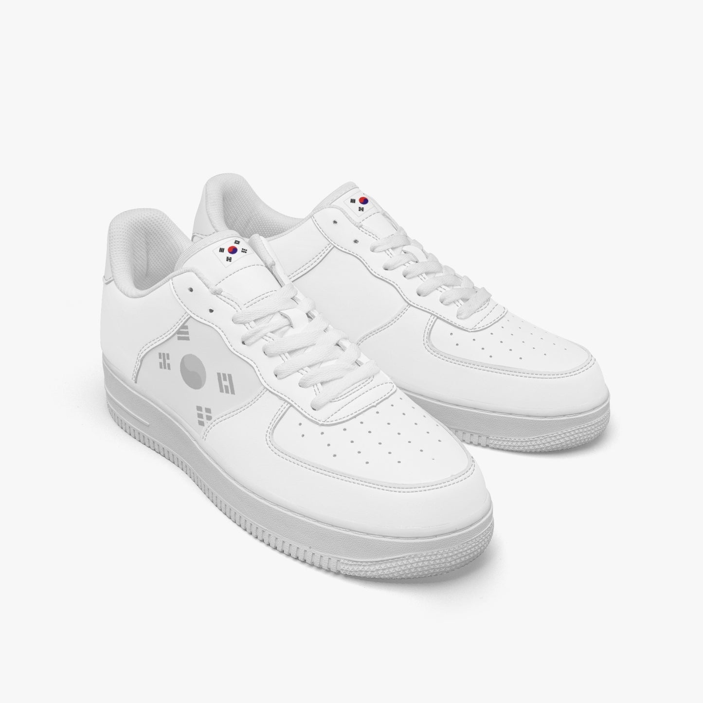 South Korea Classic R-Force 1 Low Tops (White) - Men's & Women's
