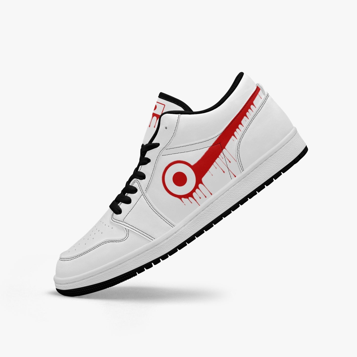 Air Japan Red Drip / White Low Tops (Black Sole) - Men's & Women's