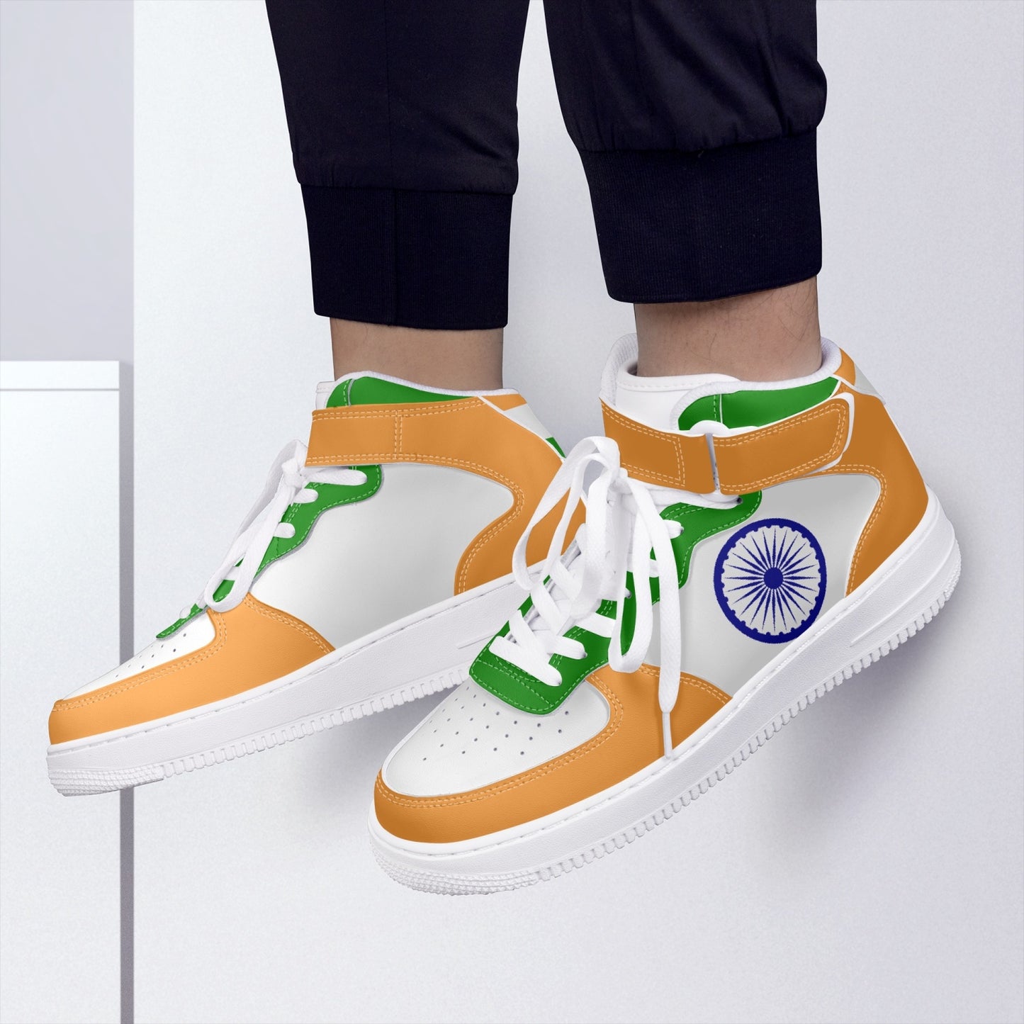 India Flag R-Force 1 Mid Tops - Men's & Women's