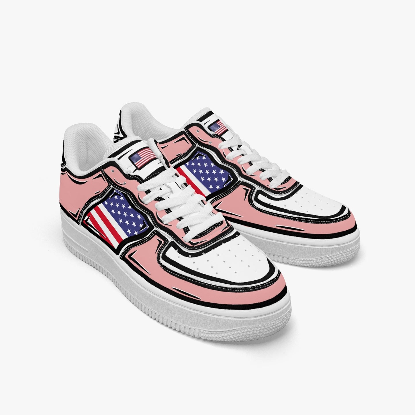 USA Cartoon Force 1 Low Tops (Pink) - Men's & Women's