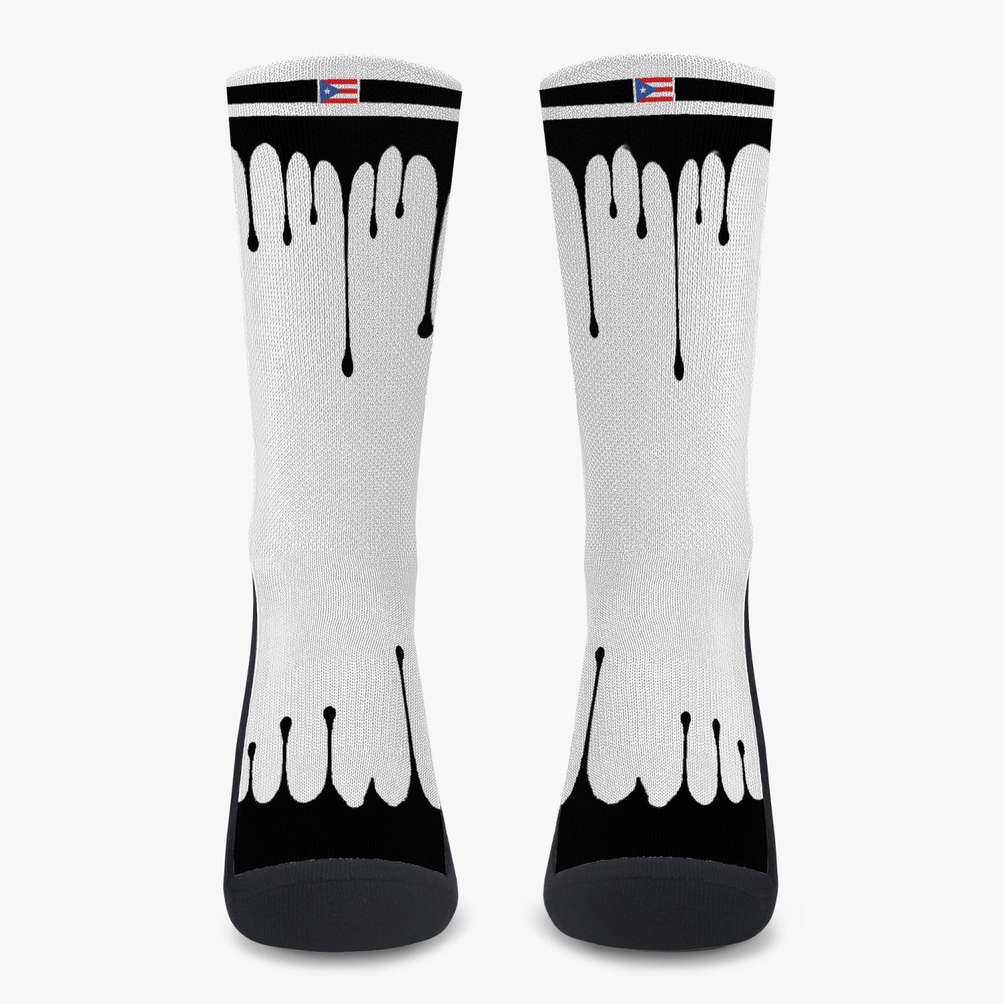 Puerto Rico Drip Sport Socks (Black Drip)