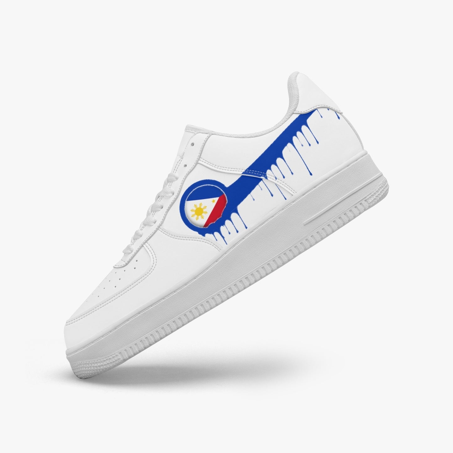 Philippines Blue Drip R-Force 1 Low Tops (White) - Men's & Women's