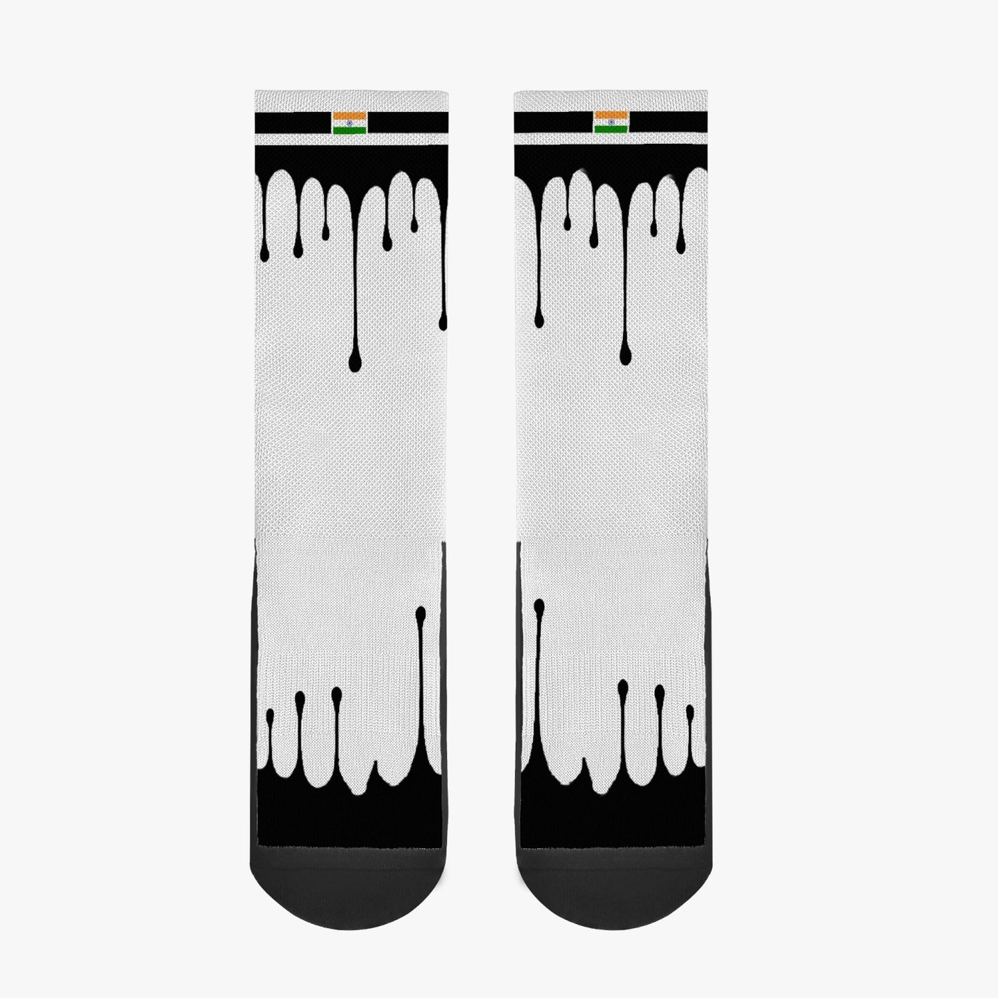 India Drip Sport Socks (Black Drip)