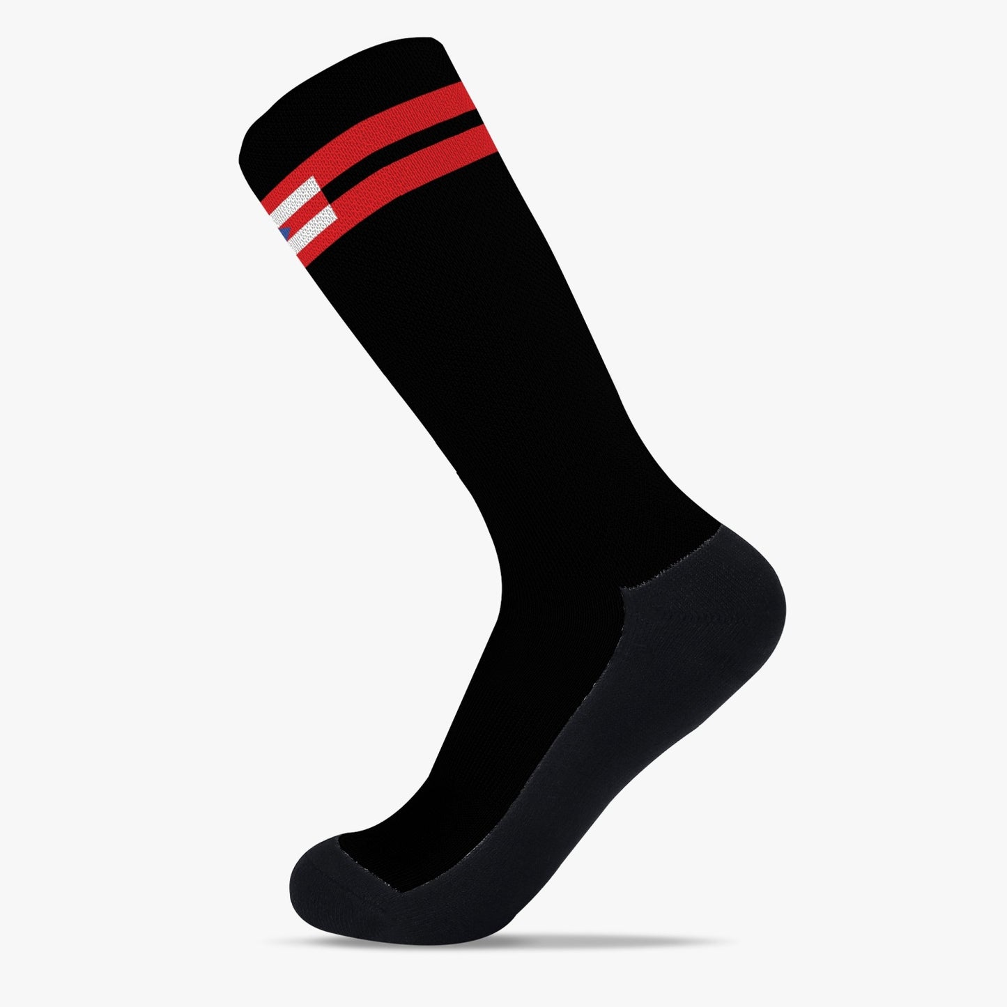 Puerto Rico Pride Sport Socks (Black)