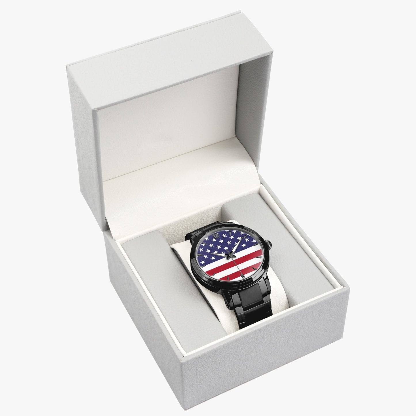 American Pride Stainless Steel Luxury Men's Watch - Silver / Rose Gold / Black