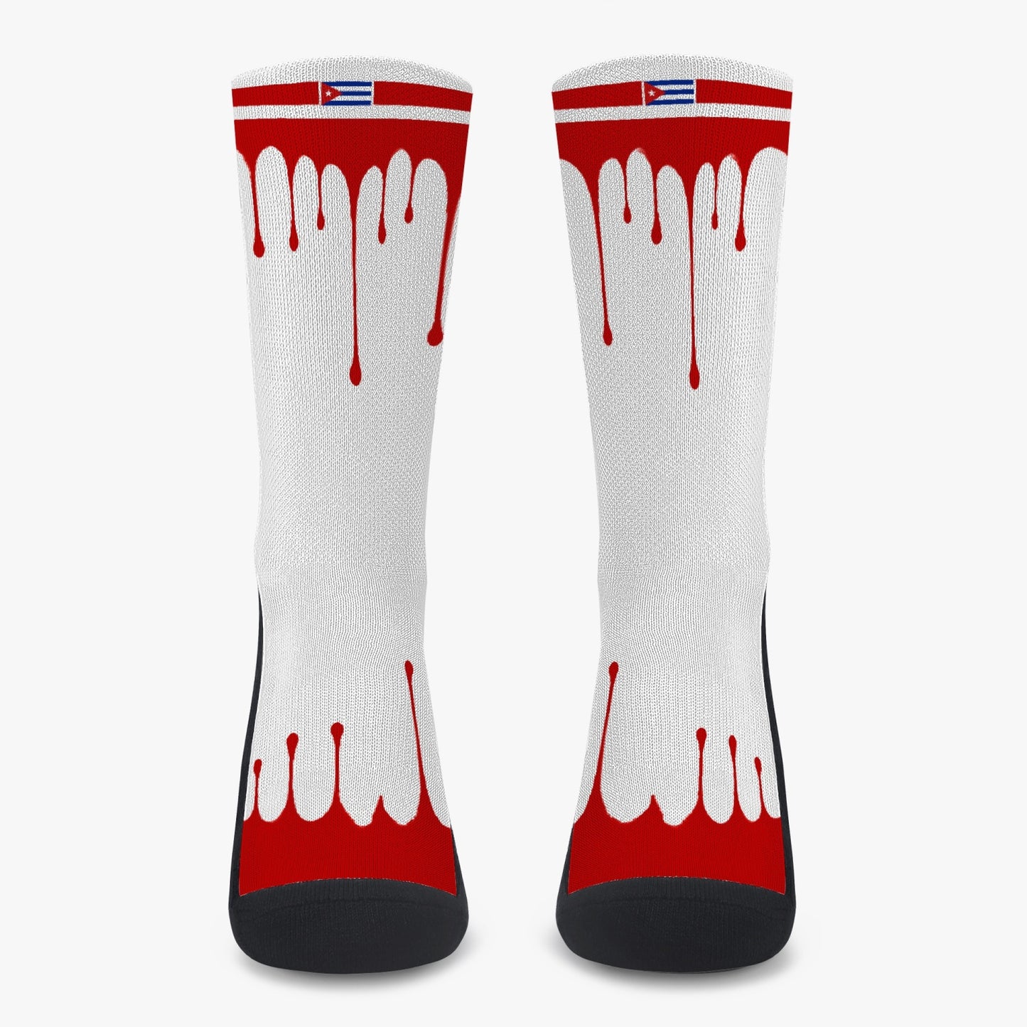 Cuba Drip Sport Socks (Red Drip)