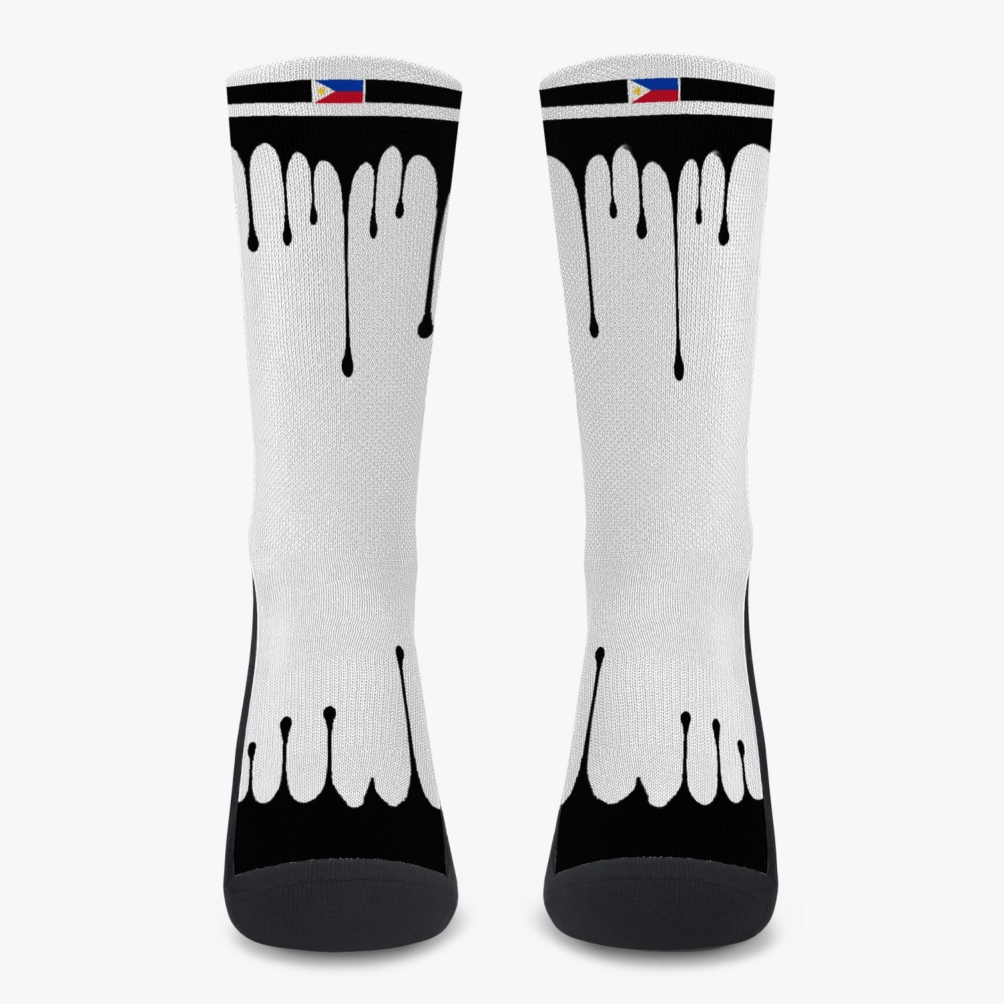 Philippines Drip Sport Socks (Black Drip)