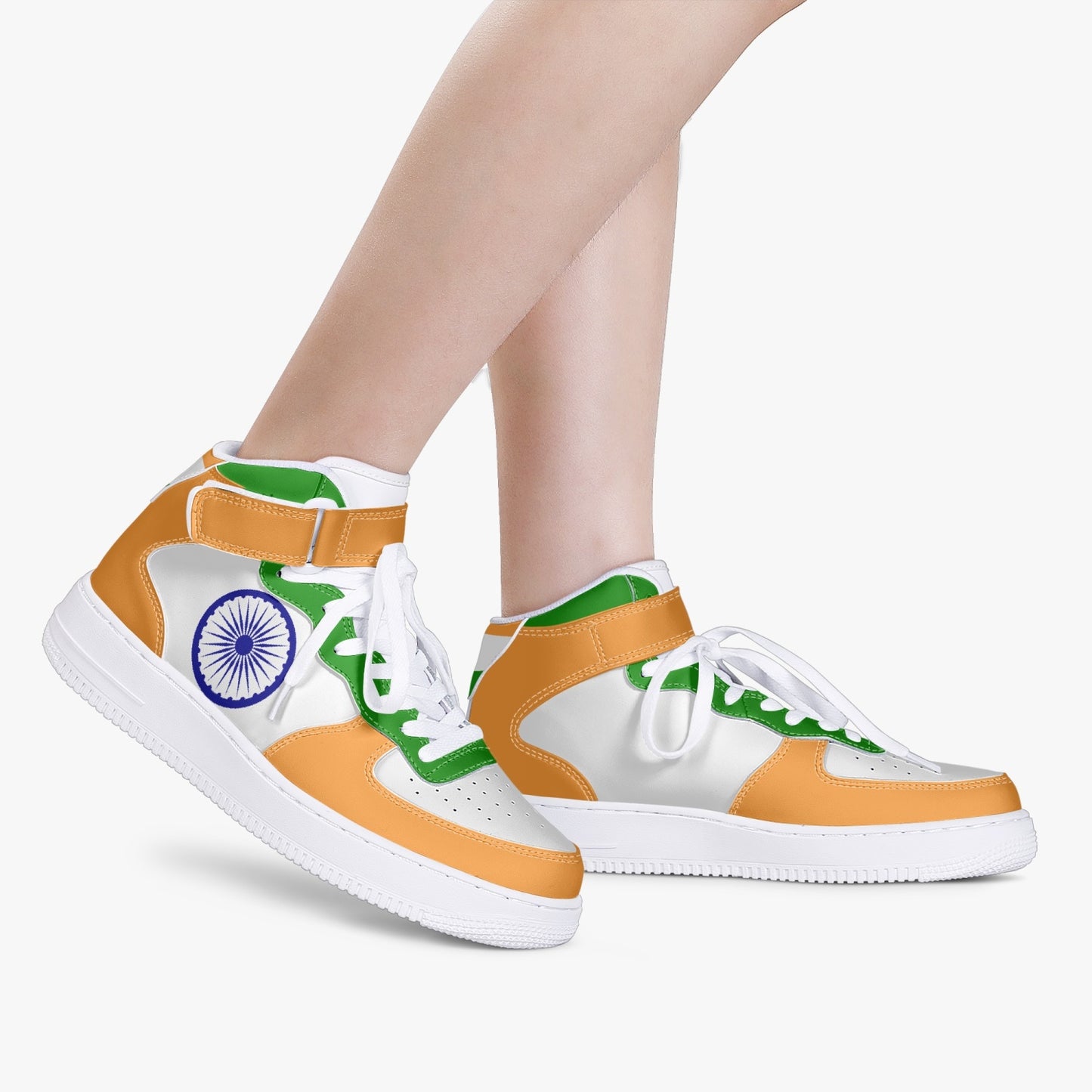 India Flag R-Force 1 Mid Tops - Men's & Women's
