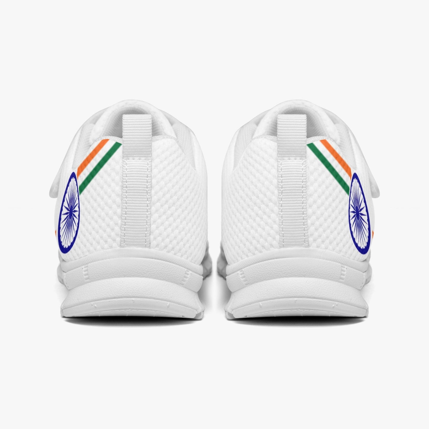 India Pride Kid's Lightweight Velcro Mesh Sneaker - White