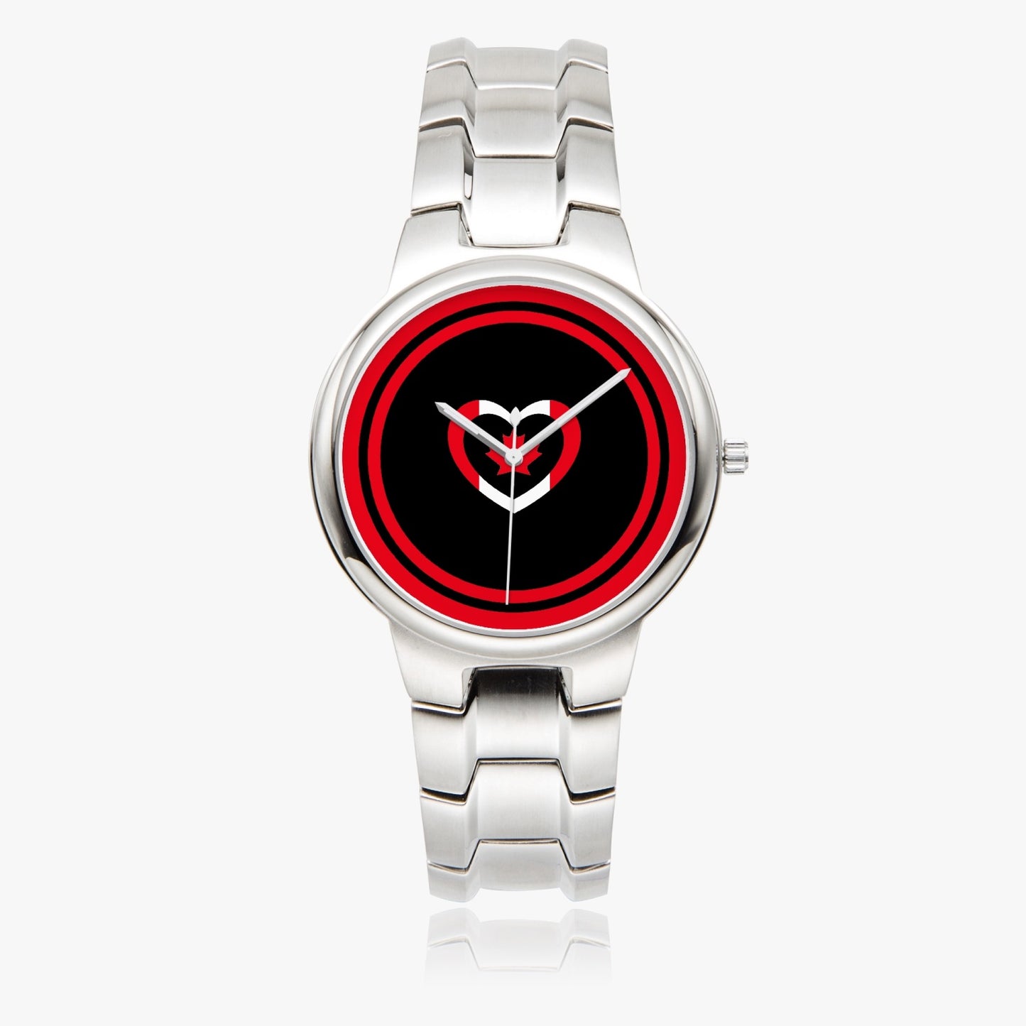 Canada Love Stainless Steel Luxury Women's Watch - Rose Gold / Silver / Black