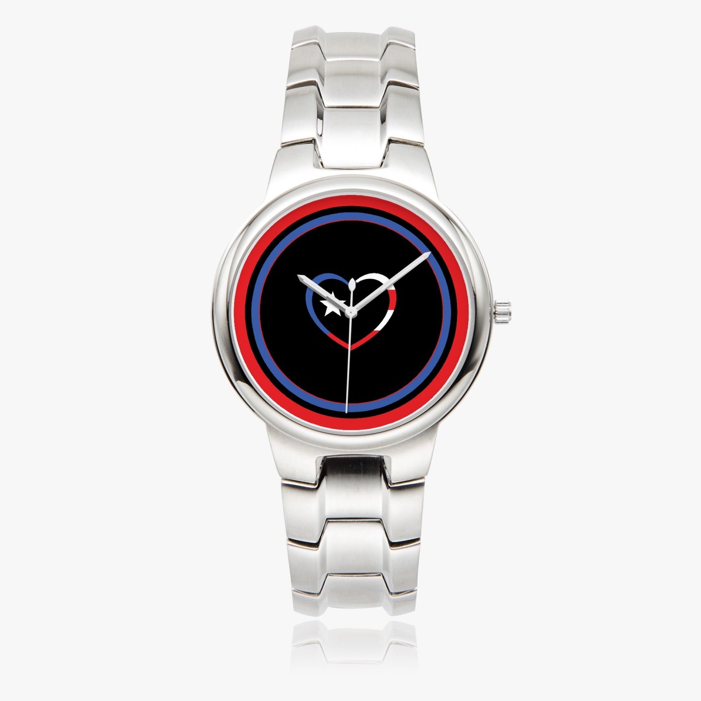 Puerto Rico Love Stainless Steel Luxury Women's Watch - Rose Gold / Silver / Black