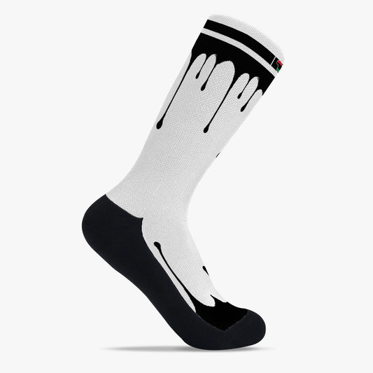 Africa Drip Sport Socks (Black Drip)