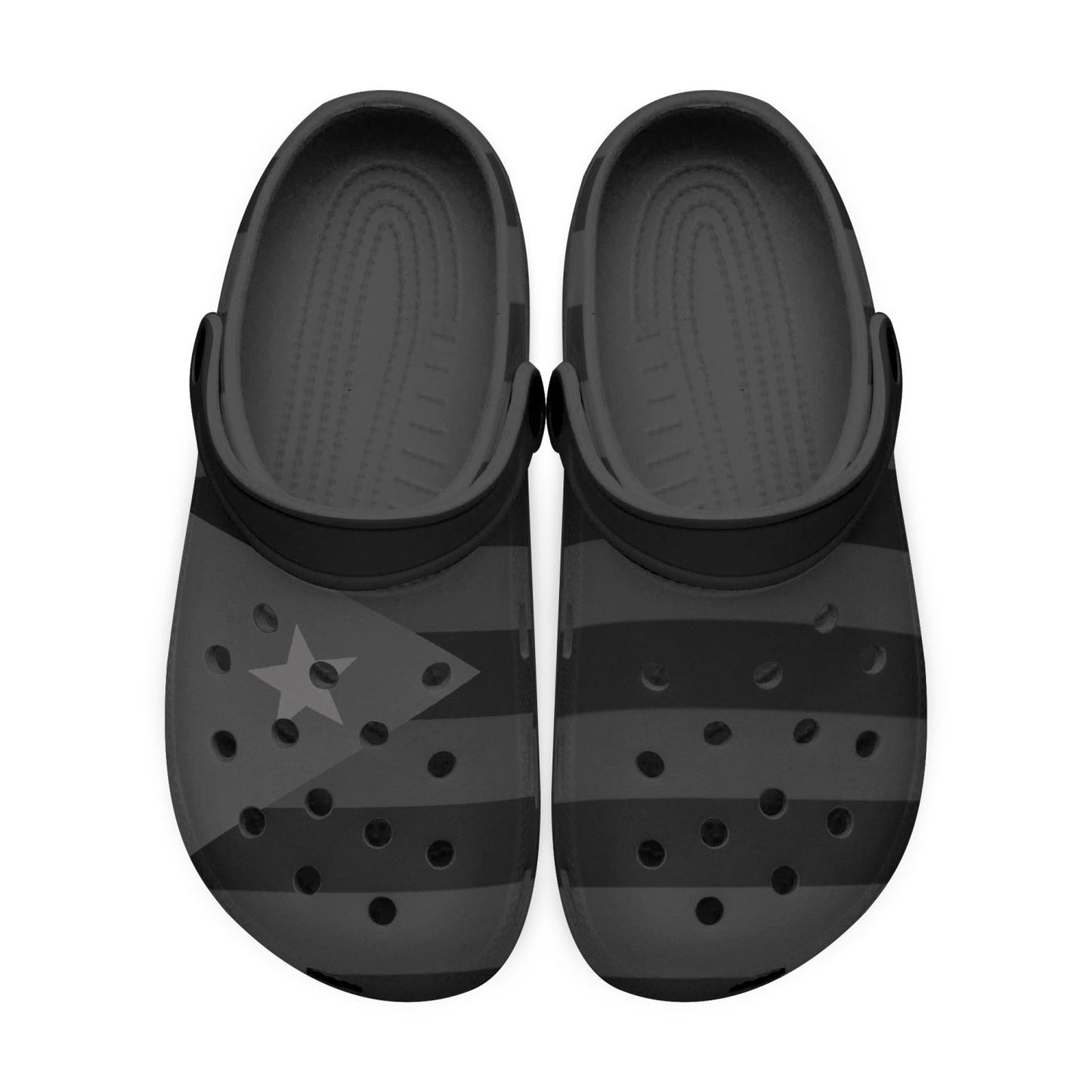 Cuba Flag Clogs (Black) - Men's & Women's