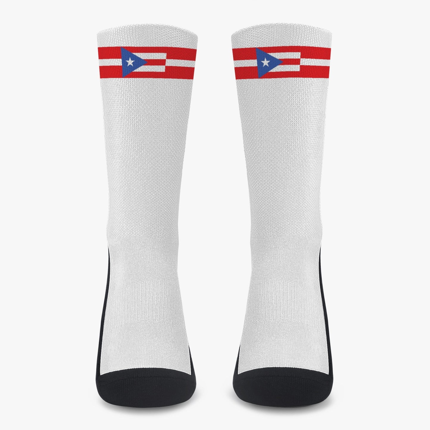 Puerto Rico Pride Sport Socks (White)