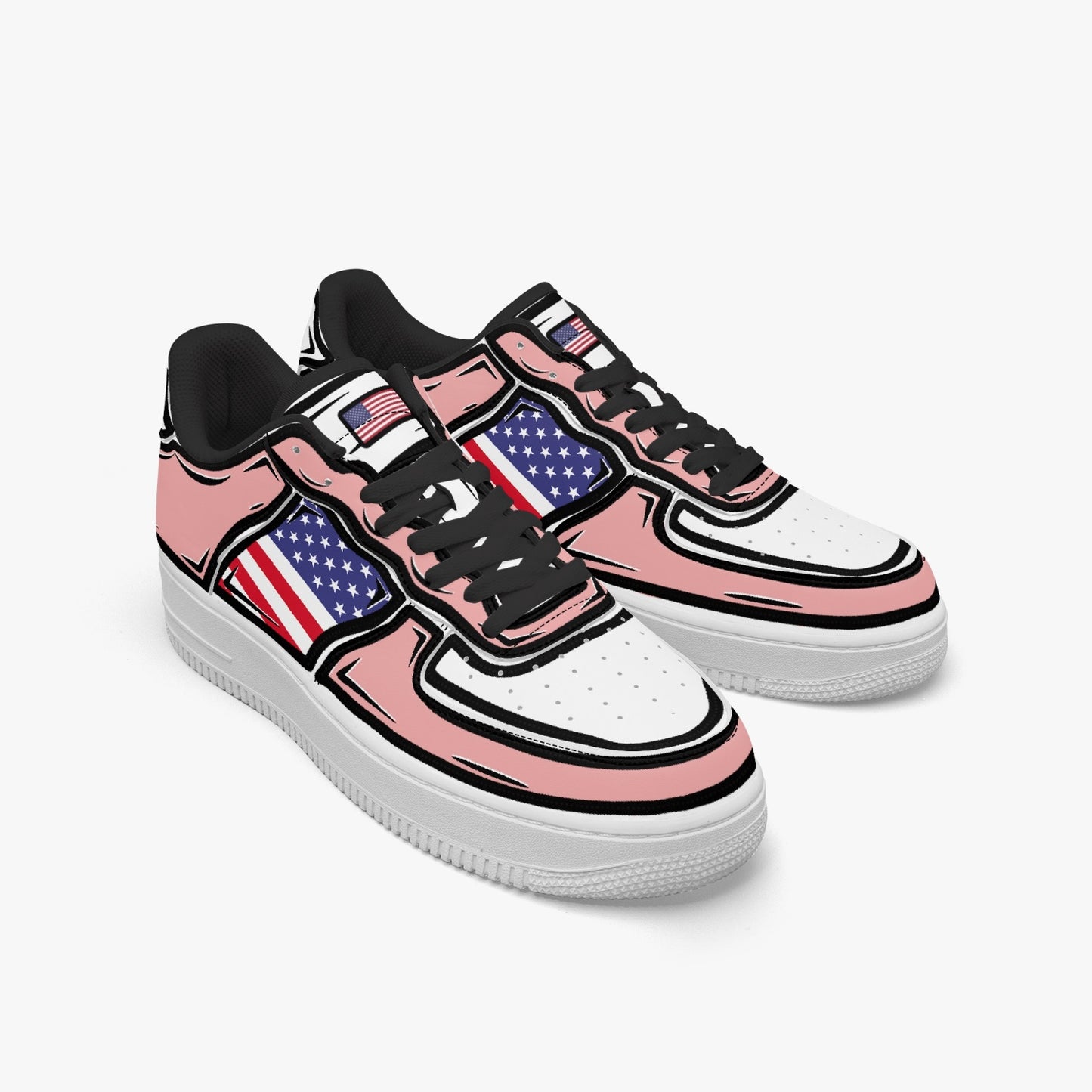 USA Cartoon Force 1 Low Tops (Pink) - Men's & Women's