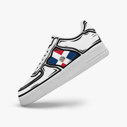 Dominican Cartoon Force 1 Low Tops (White) - Men's & Women's
