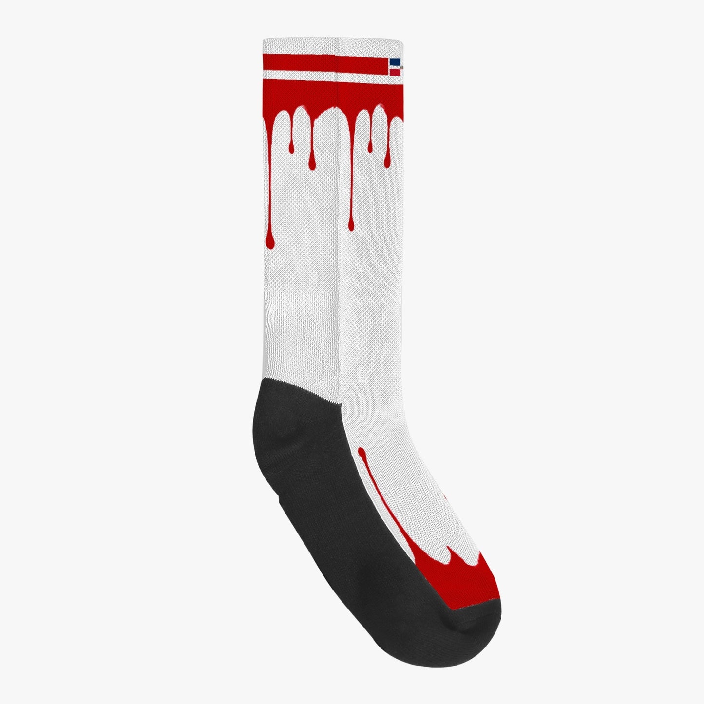 Dominican Drip Sport Socks (Red Drip)