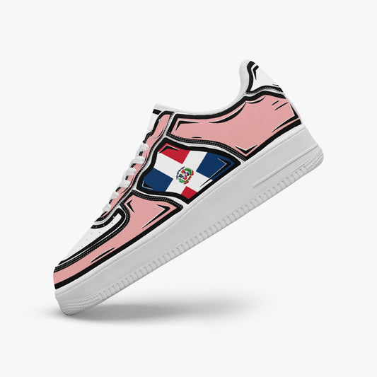 Dominican Cartoon Force 1 Low Tops (Pink) - Men's & Women's