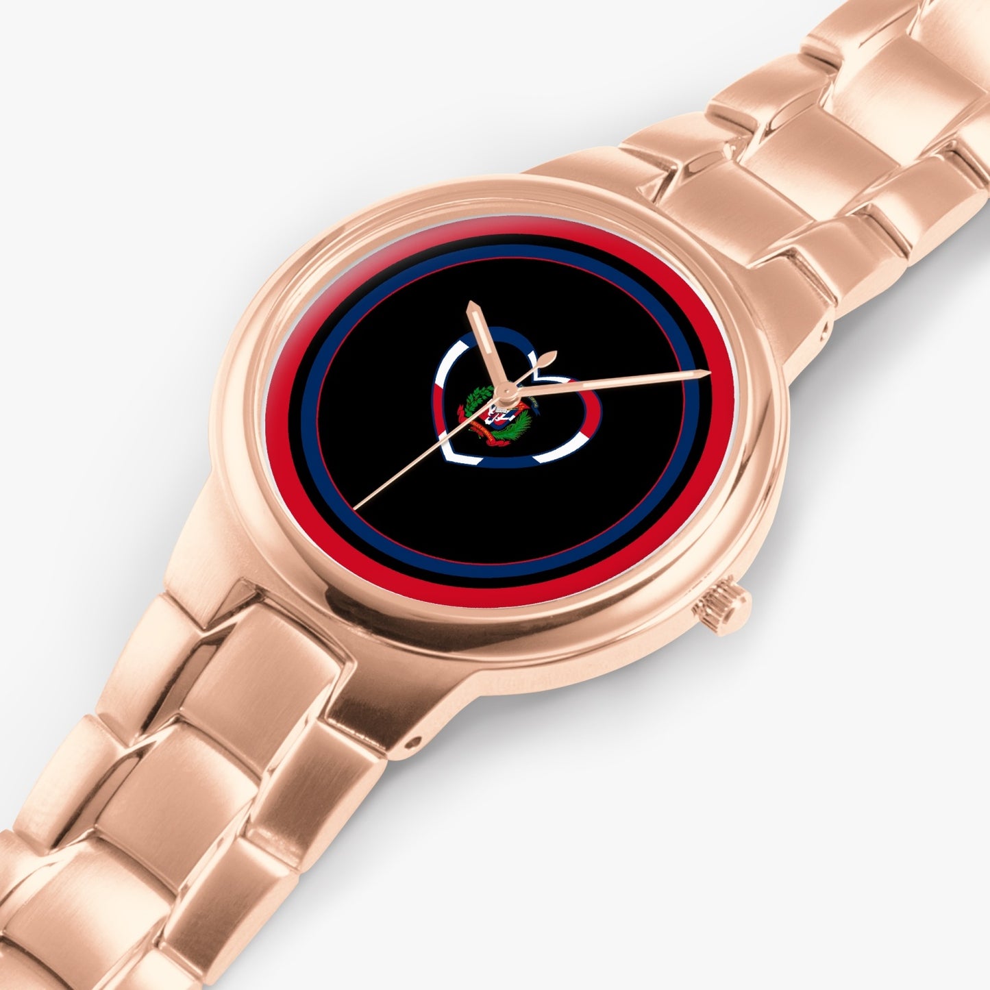 Dominican Love Stainless Steel Luxury Women's Watch - Rose Gold / Silver / Black