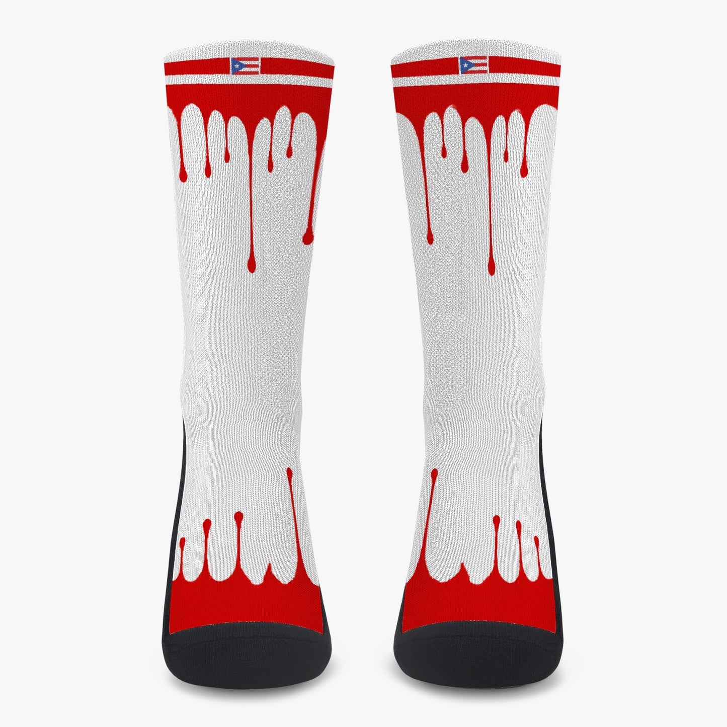 Puerto Rico Drip Sport Socks (Red Drip)