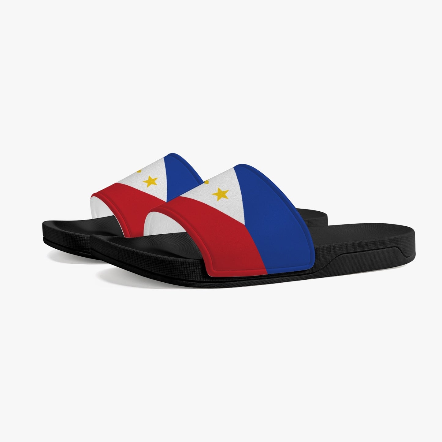 Philippines Flag Slides (Black Sole) - Men's & Women's