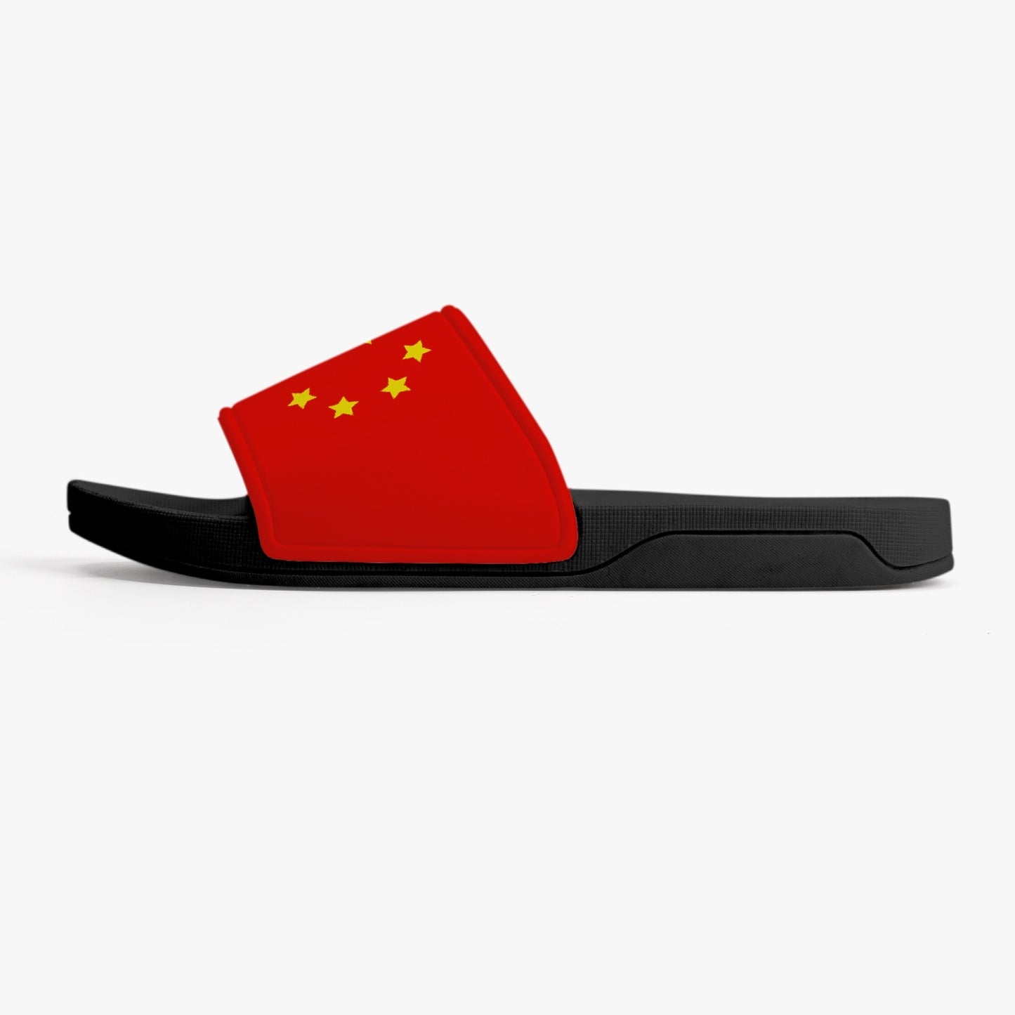 China Flag Slides (Black Sole) - Men's & Women's