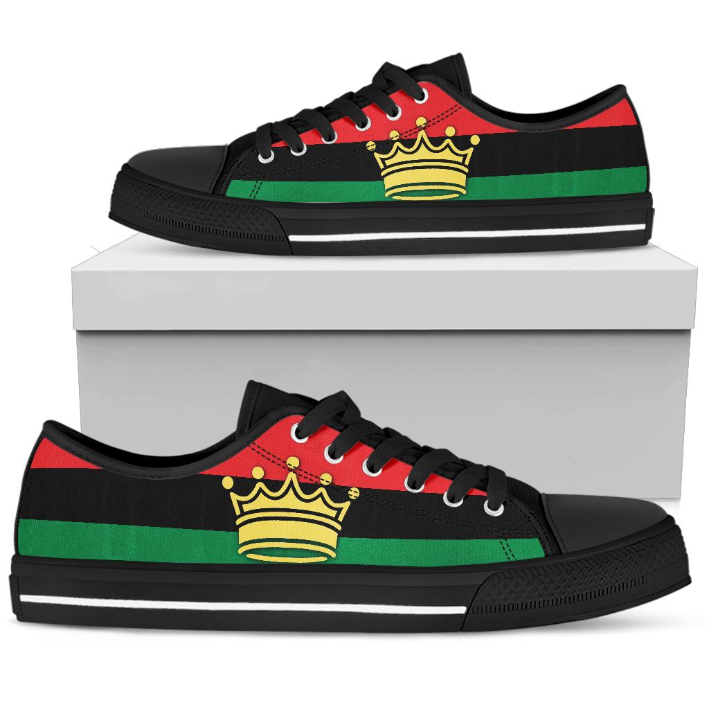 African Crown Canvas Low Tops - Men's & Women's