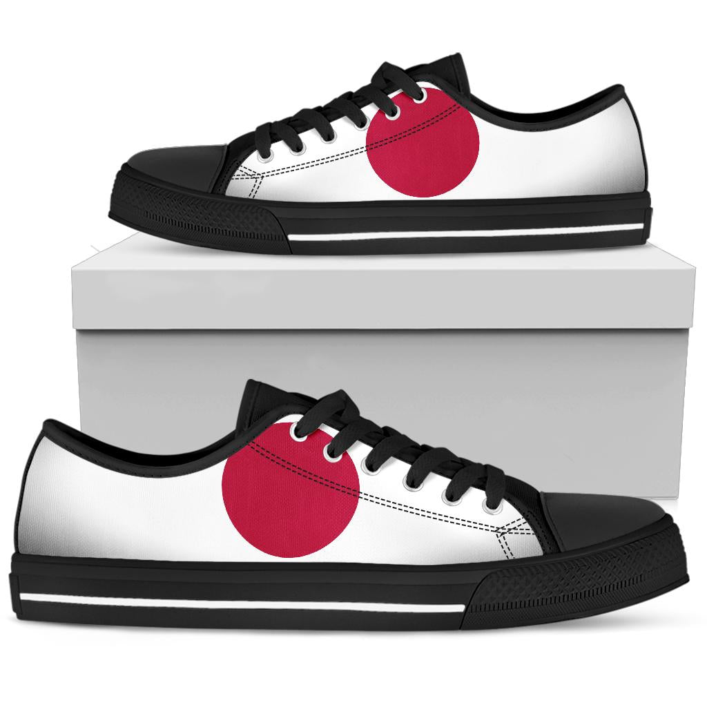 Japan Flag Canvas Low Tops - Men's & Women's