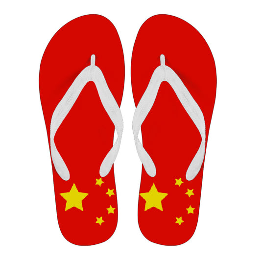 China Flag Flip Flops - Men's & Women's