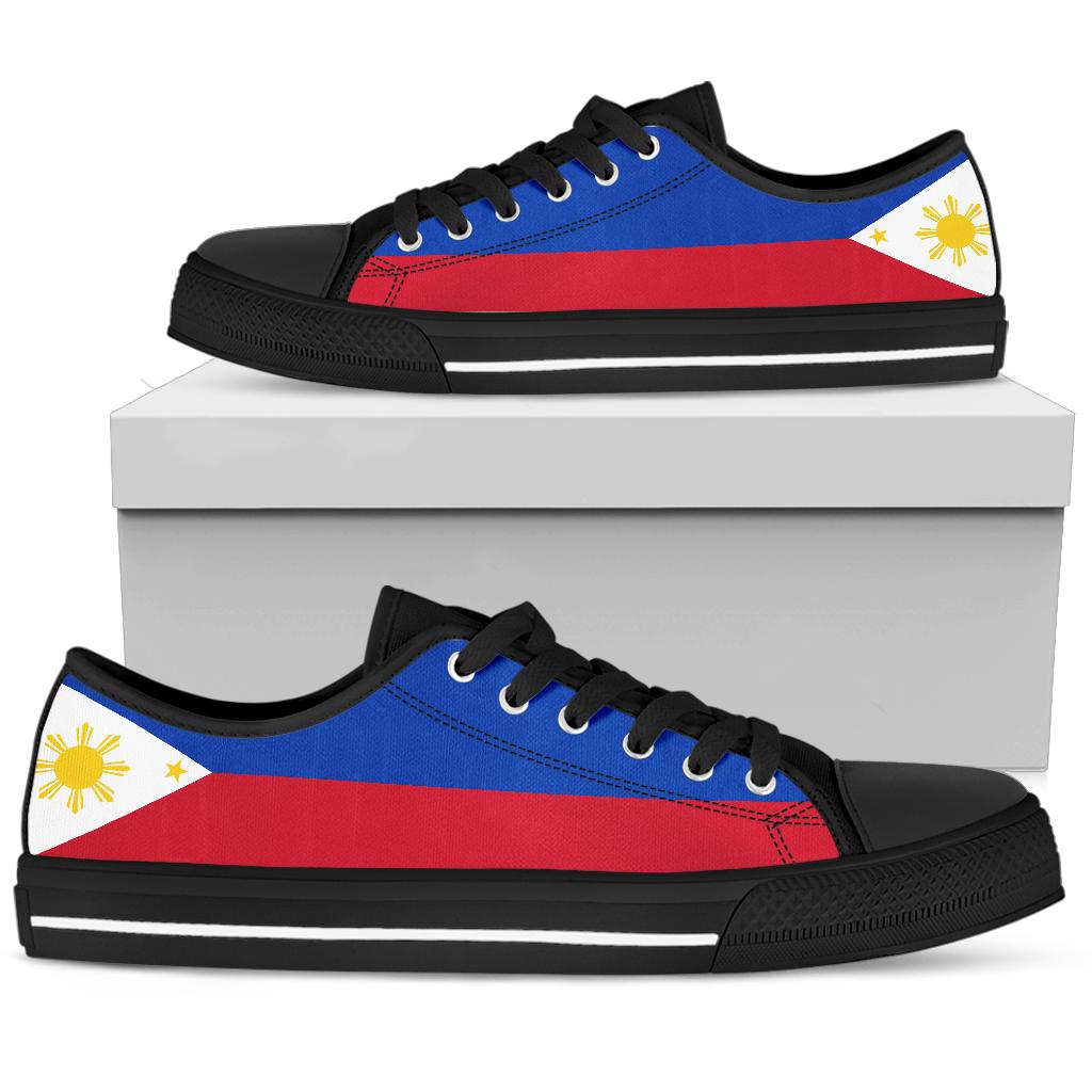 Philippines Flag Canvas Low Tops - Men's & Women's