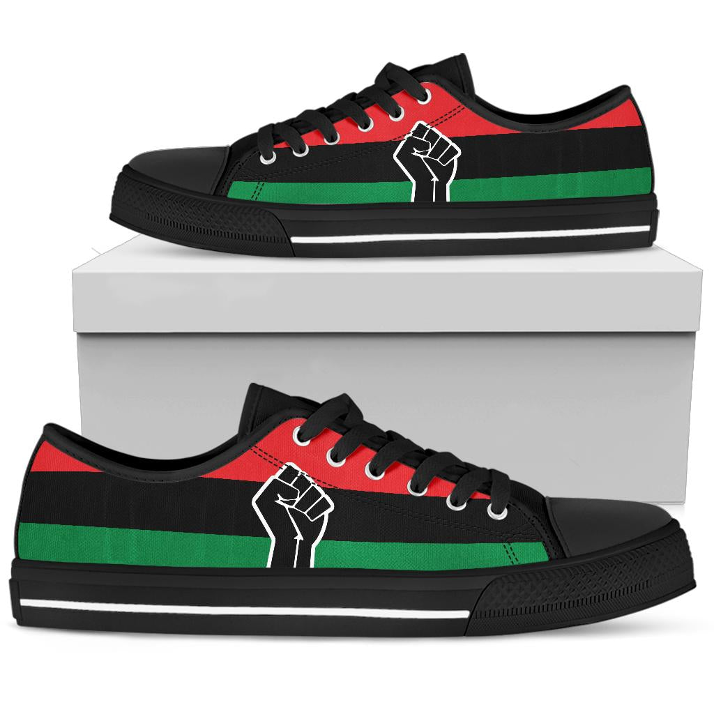 Black Power Canvas Low Tops - Men's & Women's