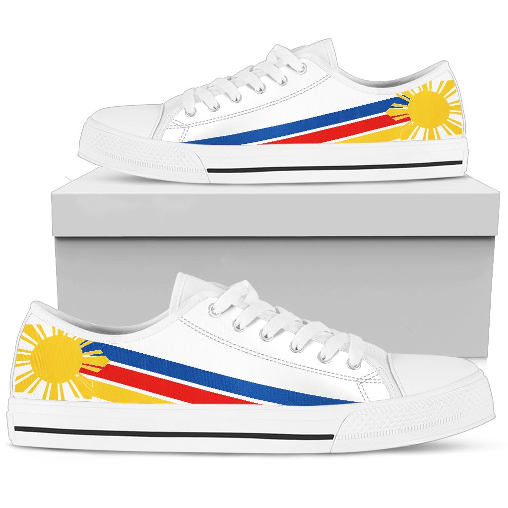 Philippines Pride Canvas Low Tops - Men's & Women's