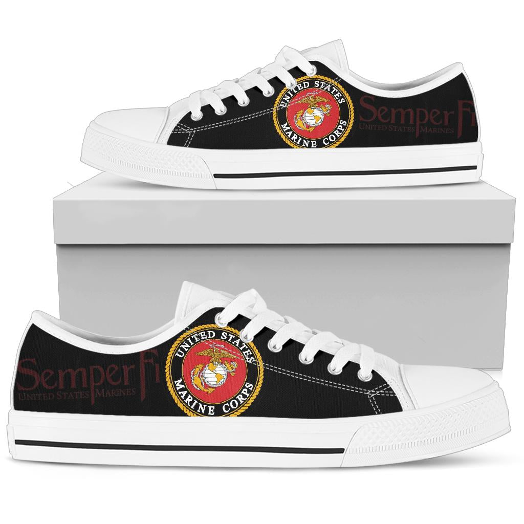 US Marines Tribute Canvas Low Tops - Men's & Women's
