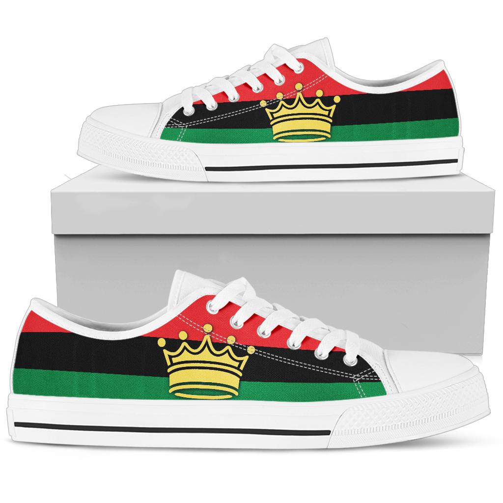 African Crown Canvas Low Tops - Men's & Women's