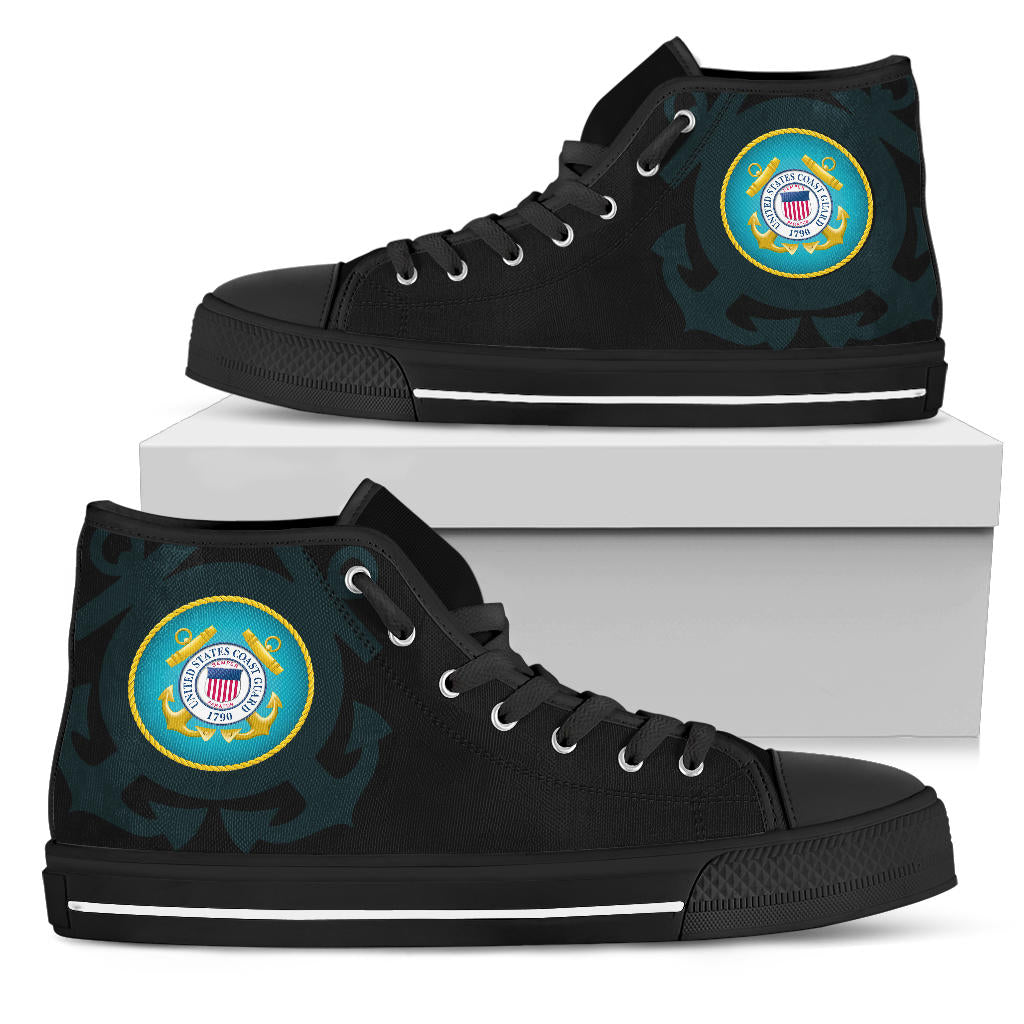 US Coast Guard Tribute Canvas High Tops - Men's & Women's