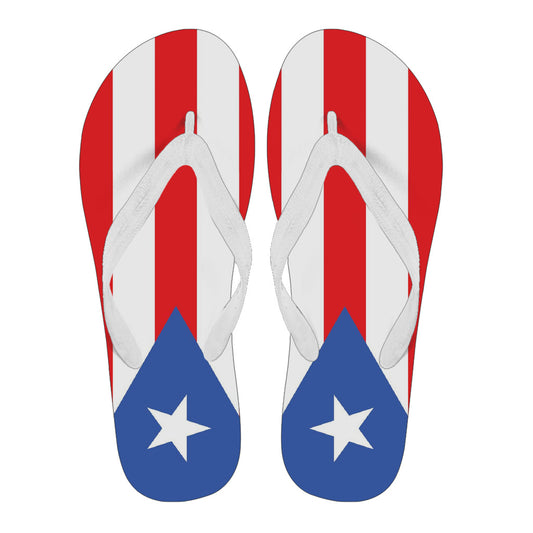 Puerto Rico Flag Flip Flops - Men's & Women's