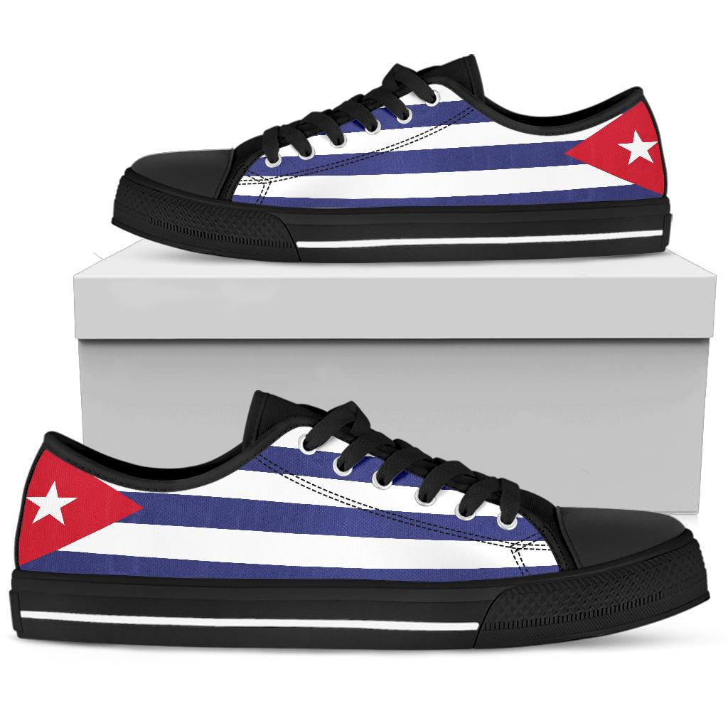 Cuba Flag Canvas Low Tops - Men's & Women's